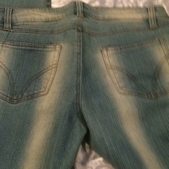 Cache Jeans Stretch Gold chain link Jeans size 12 - Picture 5 of 8